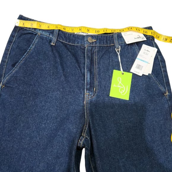 NWT Sam Edelman Women's Bay Blue High Rise Flared-Leg Trouser Jeans 31 - Picture 6 of 10